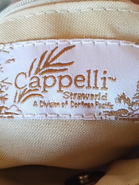 Cappelli Straworld straw tote beach bag dragonfly print boho summer purse - Picture 7 of 7
